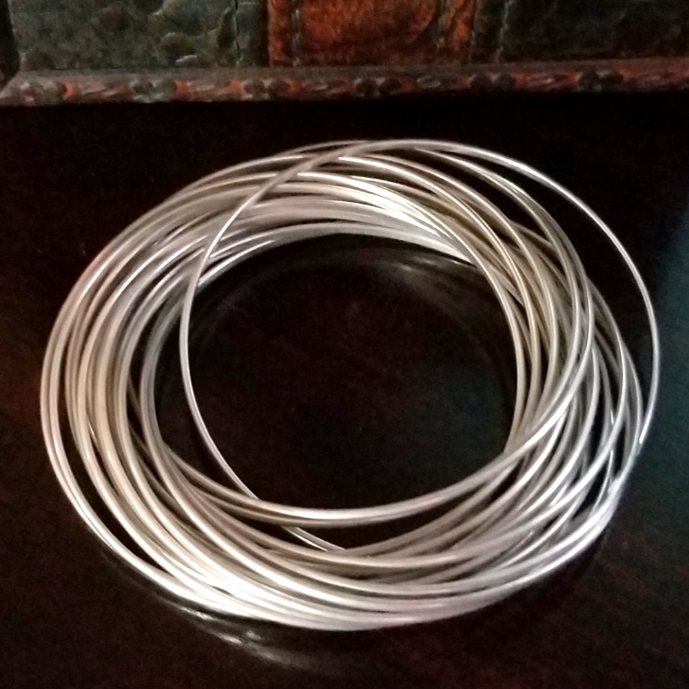 Silpada Sterling Silver 21-Bangle Bracelet